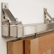 Load image into Gallery viewer, Stainless Steel Box Rail Bypass installed on a beech wood
