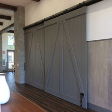 Load image into Gallery viewer, Black Box Rail 400lb Bypass installed on interior gray doors
